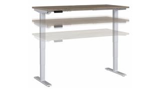 Standing Desks - Electronically Adjustable Bush 60" W x 30" D Electric Height Adjustable Standing Desk