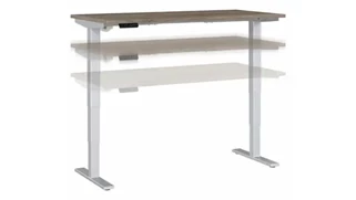 Standing Desks - Electronically Adjustable Bush 60" W x 30" D Electric Height Adjustable Standing Desk