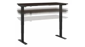 Standing Desks - Electronically Adjustable Bush Furnishings 60in W x 30in D Electric Height Adjustable Standing Desk