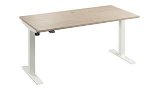 Standing Desks - Electronically Adjustable Bush 60in W x 30in D Electric Height Adjustable Standing Desk