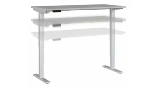 Standing Desks - Electronically Adjustable Bush Furniture 60in W x 30in D Electric Height Adjustable Standing Desk