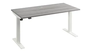 Standing Desks - Electronically Adjustable Bush Furnishings 60in W x 30in D Electric Height Adjustable Standing Desk