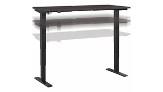 Standing Desks - Electronically Adjustable Bush Furniture 60in W x 30in D Electric Height Adjustable Standing Desk