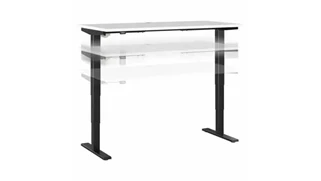 Standing Desks - Electronically Adjustable Bush Furnishings 60in W x 30in D Electric Height Adjustable Standing Desk