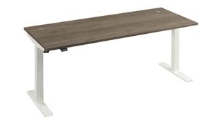 Standing Desks - Electronically Adjustable Bush 6ft W x 30in D Height Adjustable Standing Desk