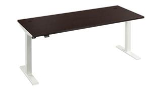 Standing Desks - Electronically Adjustable Bush 6ft W x 30in D Height Adjustable Standing Desk