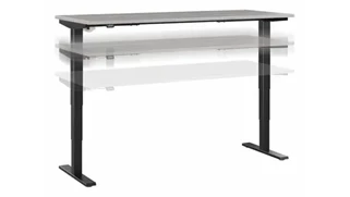 Standing Desks - Electronically Adjustable Bush Furnishings 6ft W x 30in D Electric Height Adjustable Standing Desk