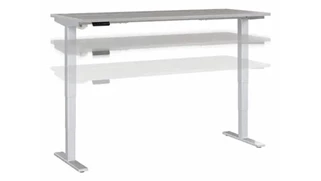 Standing Desks - Electronically Adjustable Bush Furnishings 6ft W x 30in D Height Adjustable Standing Desk