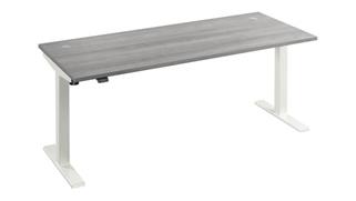 Standing Desks - Electronically Adjustable Bush 6ft W x 30in D Height Adjustable Standing Desk