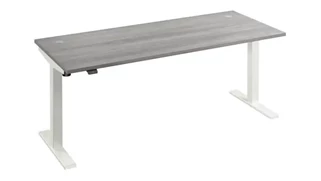 Standing Desks - Electronically Adjustable Bush Furnishings 6ft W x 30in D Height Adjustable Standing Desk