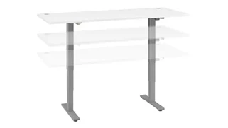 Standing Desks - Electronically Adjustable Bush Furnishings 6ft W x 30in D Height Adjustable Standing Desk