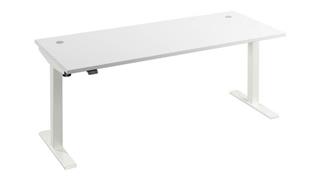 Standing Desks - Electronically Adjustable Bush 6ft W x 30in D Height Adjustable Standing Desk