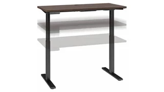 Standing Desks - Electronically Adjustable Bush Furniture 48in W x 24in D Electric Height Adjustable Standing Desk