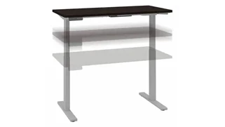 Standing Desks - Electronically Adjustable Bush Furniture 48in W x 24in D Electric Height Adjustable Standing Desk