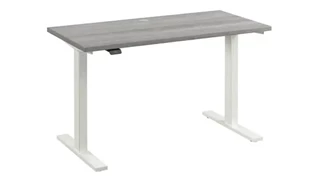 Standing Desks - Electronically Adjustable Bush Furniture 48in W x 24in D Electric Height Adjustable Standing Desk
