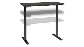Standing Desks - Electronically Adjustable Bush Furnishings 48in W x 24in D Electric Height Adjustable Standing Desk
