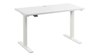Standing Desks - Electronically Adjustable Bush Furniture 48in W x 24in D Electric Height Adjustable Standing Desk