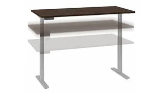 Standing Desks - Electronically Adjustable Bush Furniture 60in W x 30in D Height Adjustable Standing Desk