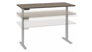 Standing Desks - Electronically Adjustable Bush Furniture 60in W x 30in D Height Adjustable Standing Desk