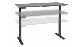 Standing Desks - Electronically Adjustable Bush Furniture 60in W x 30in D Height Adjustable Standing Desk