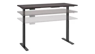 Standing Desks - Electronically Adjustable Bush Furnishings 60in W x 30in D Height Adjustable Standing Desk