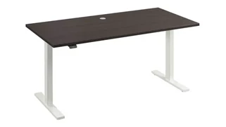 Standing Desks - Electronically Adjustable Bush Furniture 60in W x 30in D Height Adjustable Standing Desk