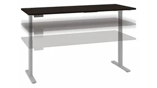 Standing Desks - Electronically Adjustable Bush Furniture 6ft W x 30in D Electric Height Adjustable Standing Desk