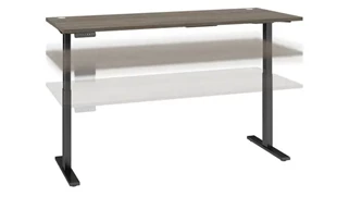 Standing Desks - Electronically Adjustable Bush Furniture 6ft W x 30in D Electric Height Adjustable Standing Desk