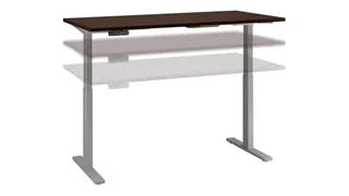 Standing Desks - Electronically Adjustable Bush Furnishings 6ft W x 30in D Electric Height Adjustable Standing Desk