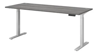 Standing Desks - Electronically Adjustable Bush Furniture 6ft W x 30in D Electric Height Adjustable Standing Desk