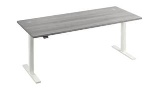 Standing Desks - Electronically Adjustable Bush Furniture 6ft W x 30in D Electric Height Adjustable Standing Desk