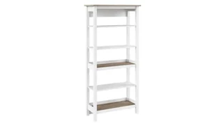 Standard Bookcases Bush Furnishings Tall 5 Shelf Bookcase