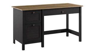 Stand-Alone Single Pedestal Desks Bush Furnishings 54in W Computer Desk with Drawers