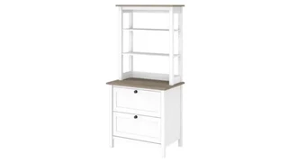 Lateral File Cabinets Bush Furniture Lateral File Cabinet with Hutch