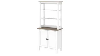 Standard Bookcases Bush Furniture 5 Shelf Bookcase with Doors