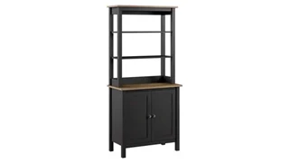 Standard Bookcases Bush Furnishings 5 Shelf Bookcase with Doors