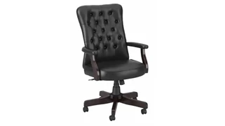 Executive Desk Chairs Bush Furnishings High Back Tufted Office Chair with Arms
