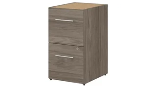 Vertical File Cabinets Bush Furnishings 16in W 2 Drawer File Cabinet - Assembled