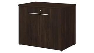 Low Storage Cabinets Bush Furnishings 36in W Storage Cabinet with Doors - Assembled