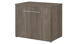 Low Storage Cabinets Bush Furnishings 36in W Storage Cabinet with Doors - Assembled