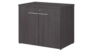 Low Storage Cabinets Bush Furnishings 36in W Storage Cabinet with Doors - Assembled