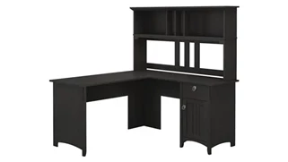 L Shaped Desks with Hutch Bush Furnishings 60in W L-Shaped Desk with Hutch