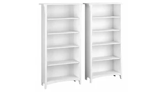 Standard Bookcases Bush Furnishings Tall 5 Shelf Bookcase (Set of 2)