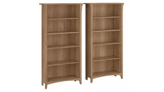 Standard Bookcases Bush Furnishings Tall 5 Shelf Bookcase (Set of 2)