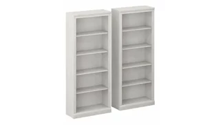 Standard Bookcases Bush Furniture Tall 5 Shelf Bookcases (Set of 2)