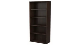 Standard Bookcases Bush Furnishings 5 Shelf Bookcase