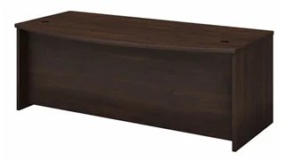 Stand-Alone Desk Shells Bush Furniture 72in W x 36in D Bow Front Desk