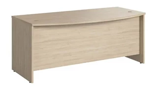 Stand-Alone Desk Shells Bush Furnishings 72in W x 36in D Bow Front Desk