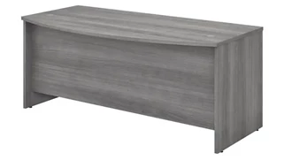 Stand-Alone Desk Shells Bush Furnishings 72in W x 36in D Bow Front Desk