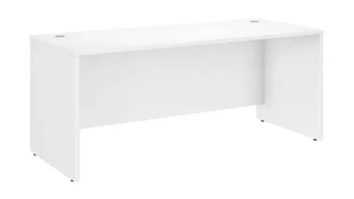Stand-Alone Desk Shells Bush Furnishings 72in W x 30in D Office Desk